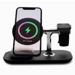 3 IN 1 Magnetic Wireless Charging Stand Fast Magnetic Detachable Mobile Phone Charging Station Dock Charge Stand