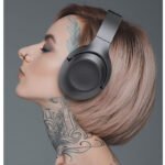 AH08 Active Noise Canceling Headphones, wireless headset for travel, TV, audifonos.