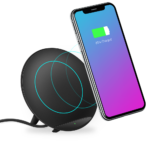 Salable Round Qi Wireless Charger Stand Fast Wireless Charging Holder – White - Image 5